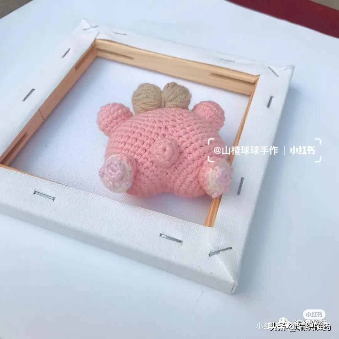 宝宝毛线帽的钩针图解,翘屁熊钩针编织详细图解