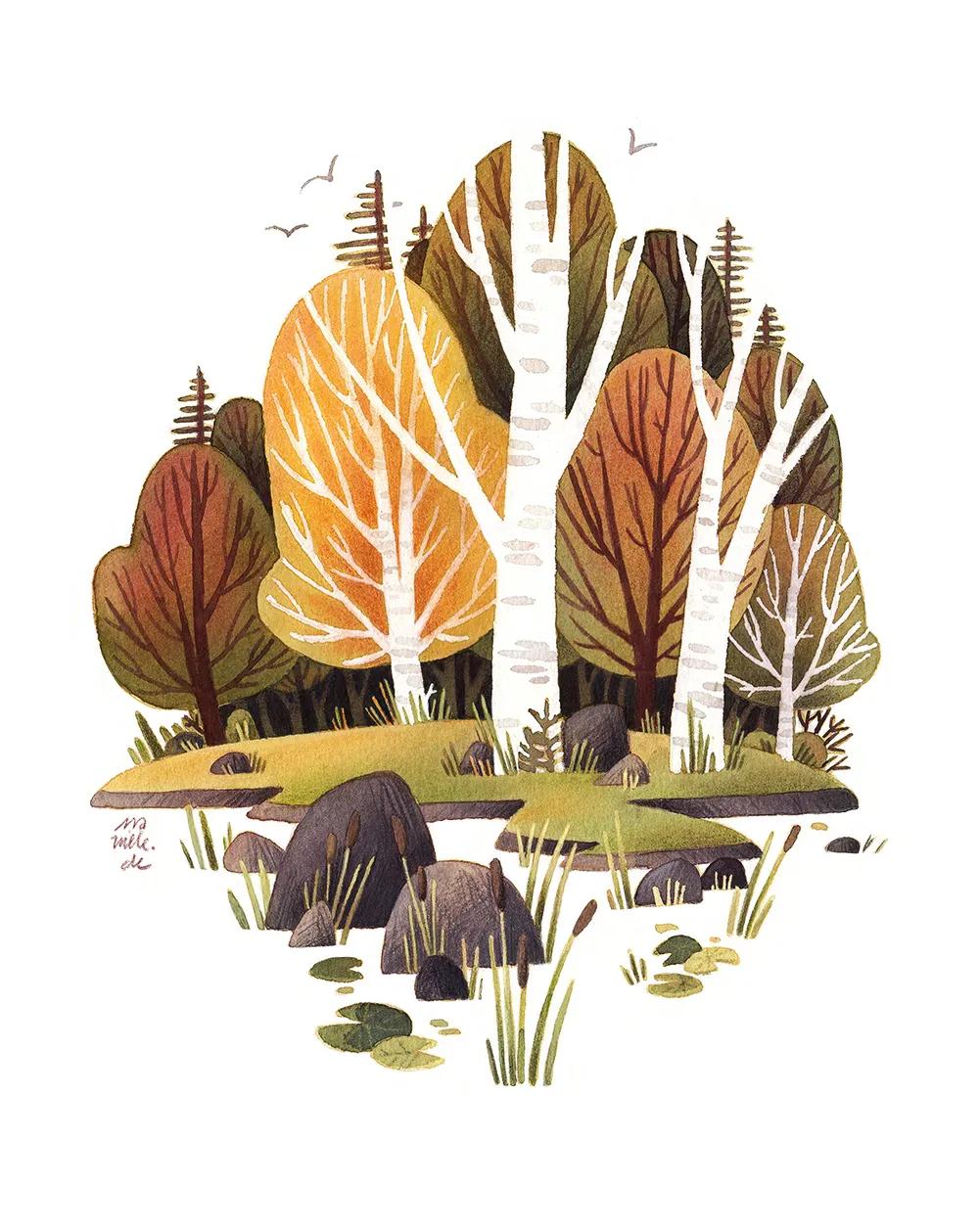 德国著名插画艺术作品,芬兰插画师sannamander作品欣赏