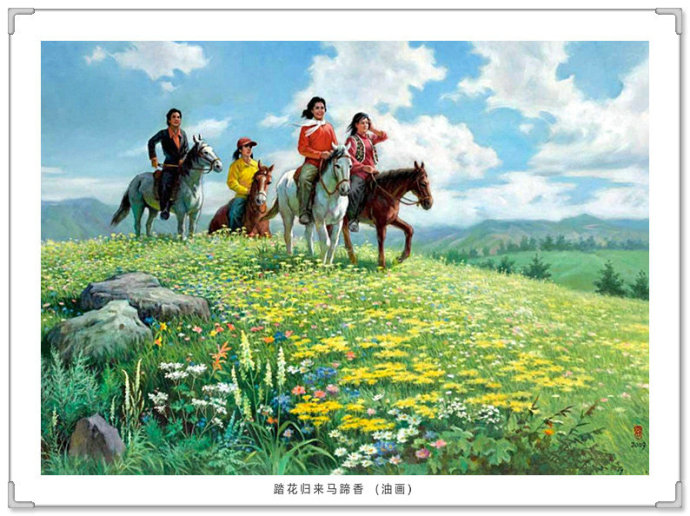 宫廷油画复古写真,高级灰风景油画写生作品