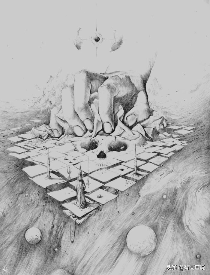 创意素描图片临摹大全4k,零基础简单素描画临摹