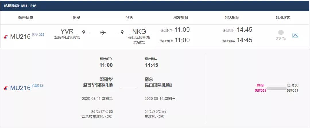 东航宣布复飞温哥华直飞中国机票低至$1935想回家的华人注意