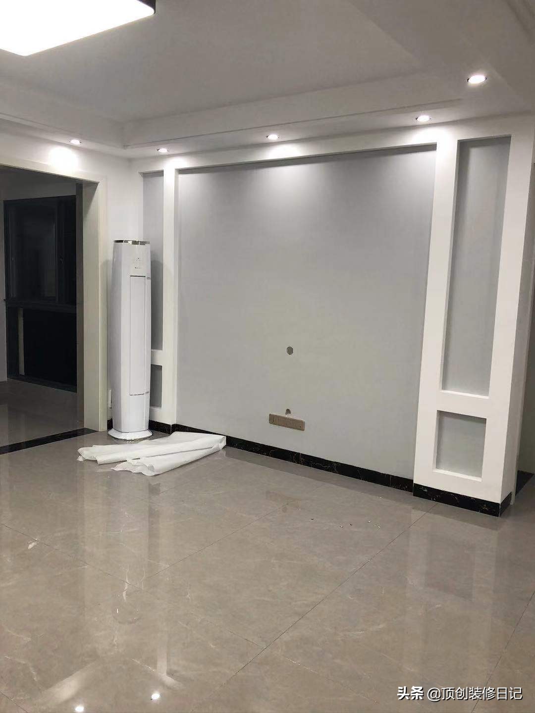 128平现代轻奢实景,128平轻奢风格效果图