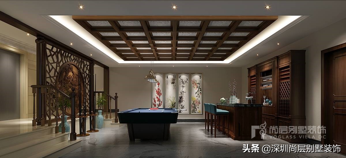 曦城豪宅装修效果图,深圳曦城别墅900万装修