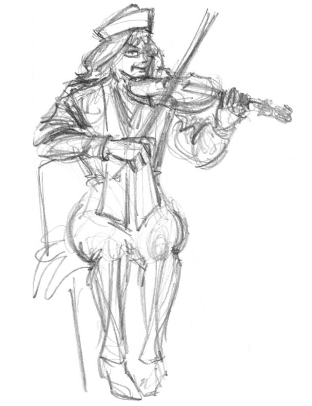 线稿构图快速入门,人物构图线稿教程