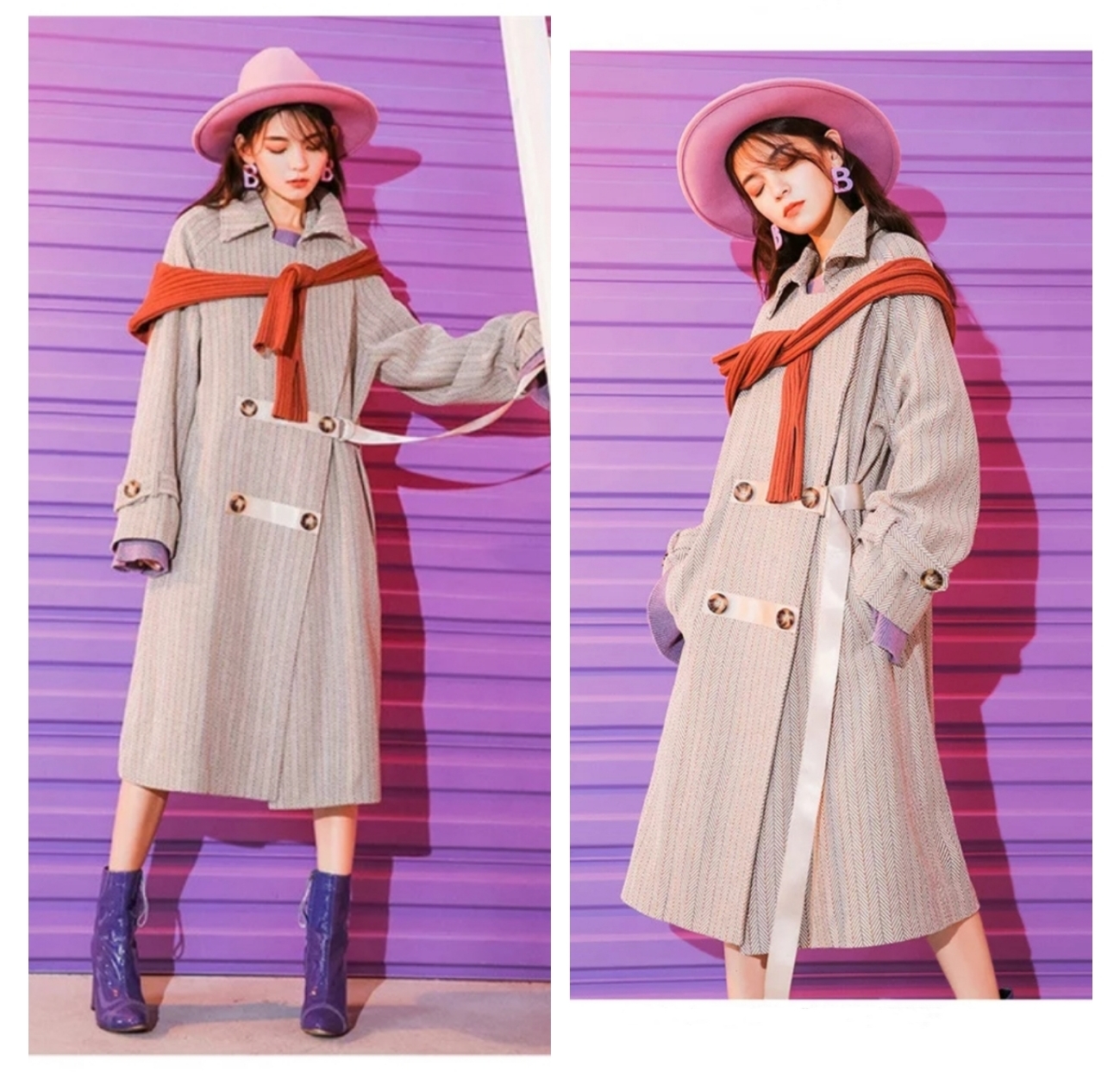 小个子女生的摩登美学，8款呢子大衣让你冬季美出新高度