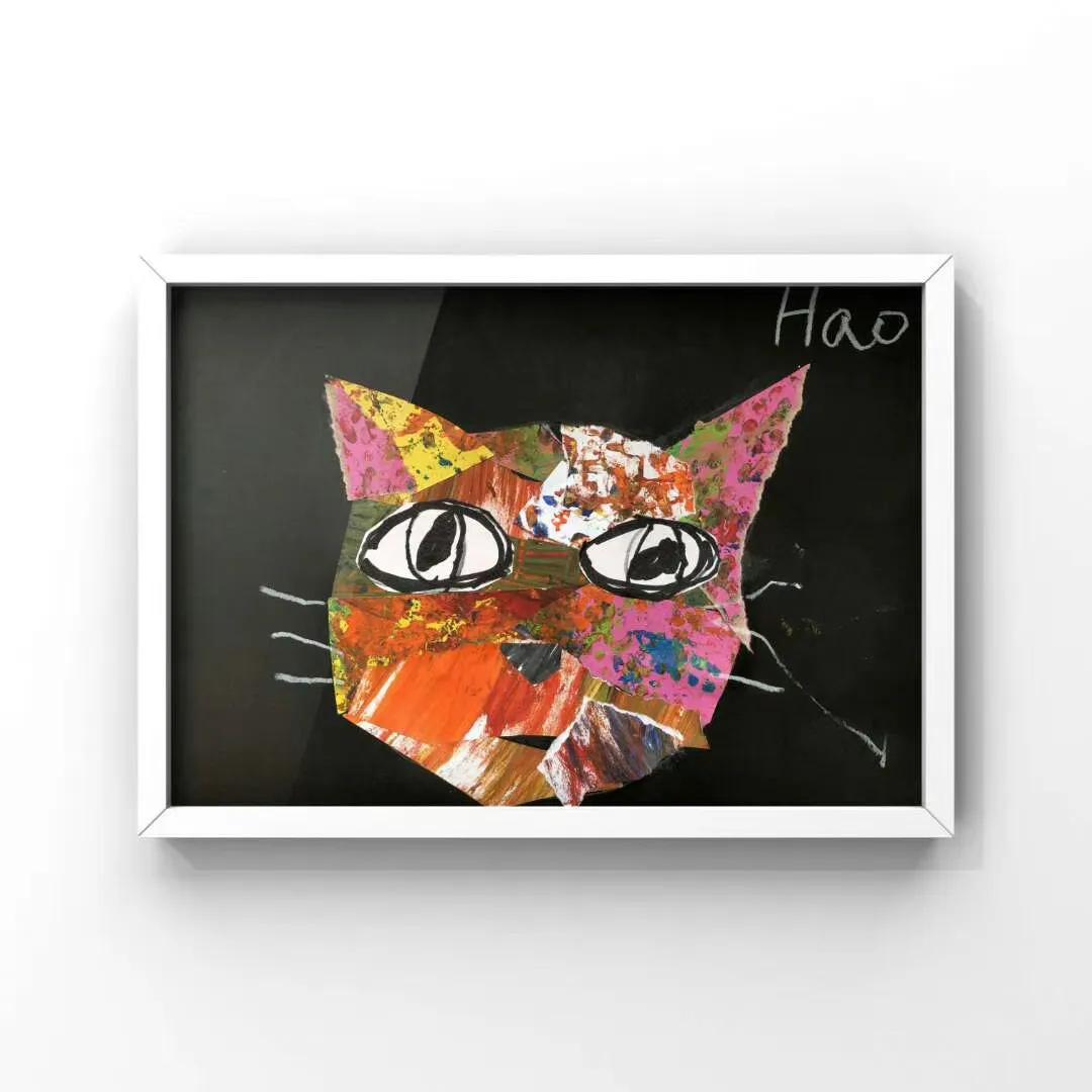 拼贴画美术作品,好看的拼贴画