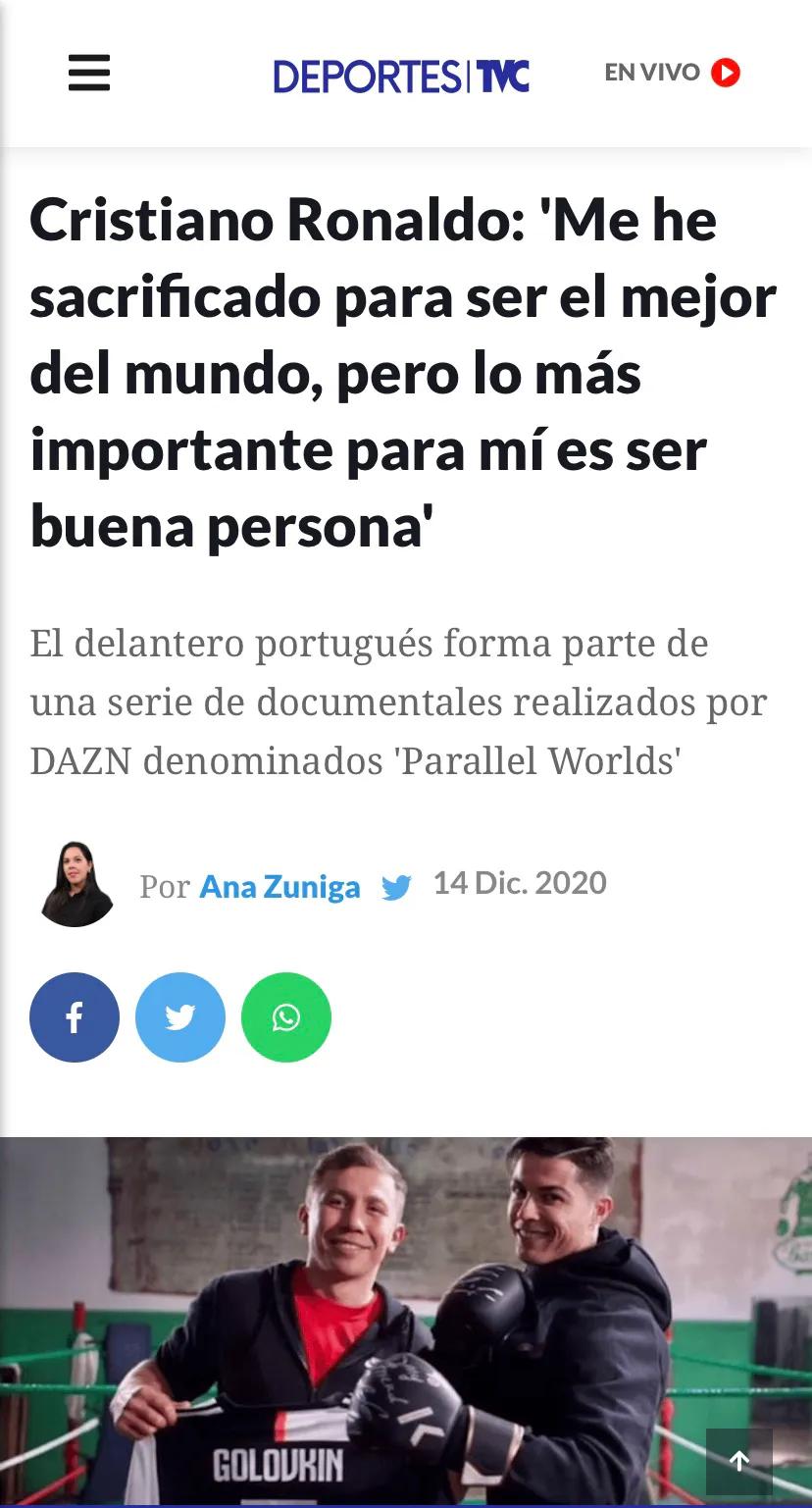 c罗接受采访说成功秘诀,c罗接受采访说自己是最好的球员