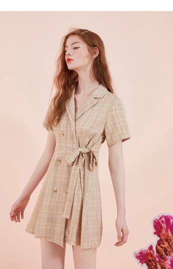 气质系带连衣裙,气质系带收腰连衣裙