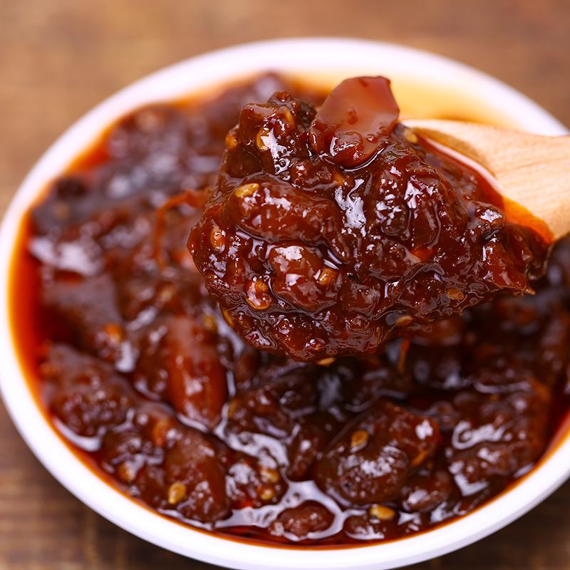 传统美食酱豆子,豫东小老妹卖的酱豆