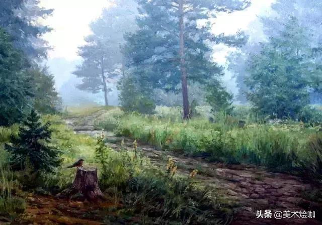 世界十大风景油画俄罗斯,俄罗斯油画大师笔下的雪景画作品
