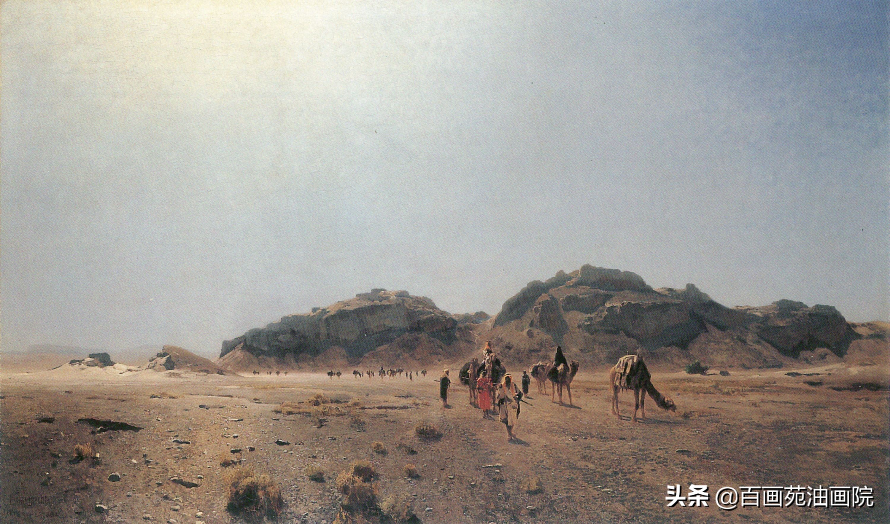 金字塔形构图油画,油画风景构图