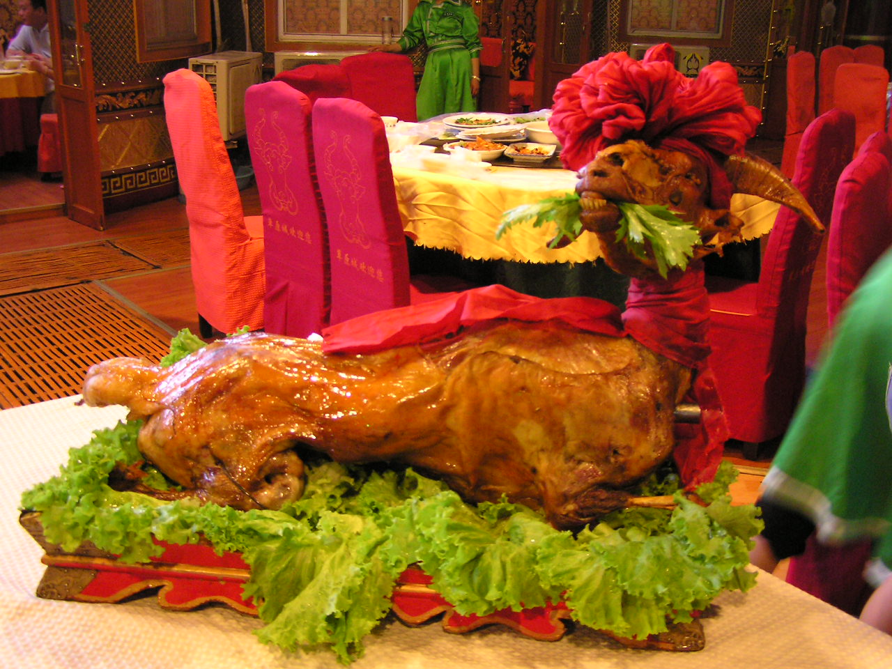 四子王旗烤全羊大同,四子王旗烤全羊传说