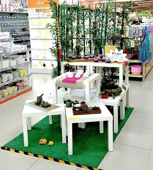 超市春游踏青创意陈列,超市创意陈列欣赏