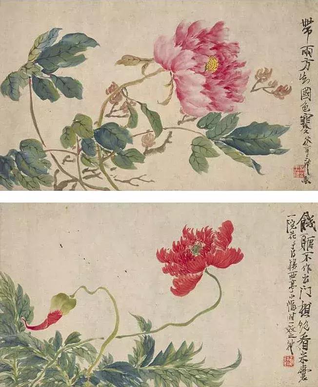 潘天寿100幅花鸟画欣赏,潘天寿花鸟画构图法