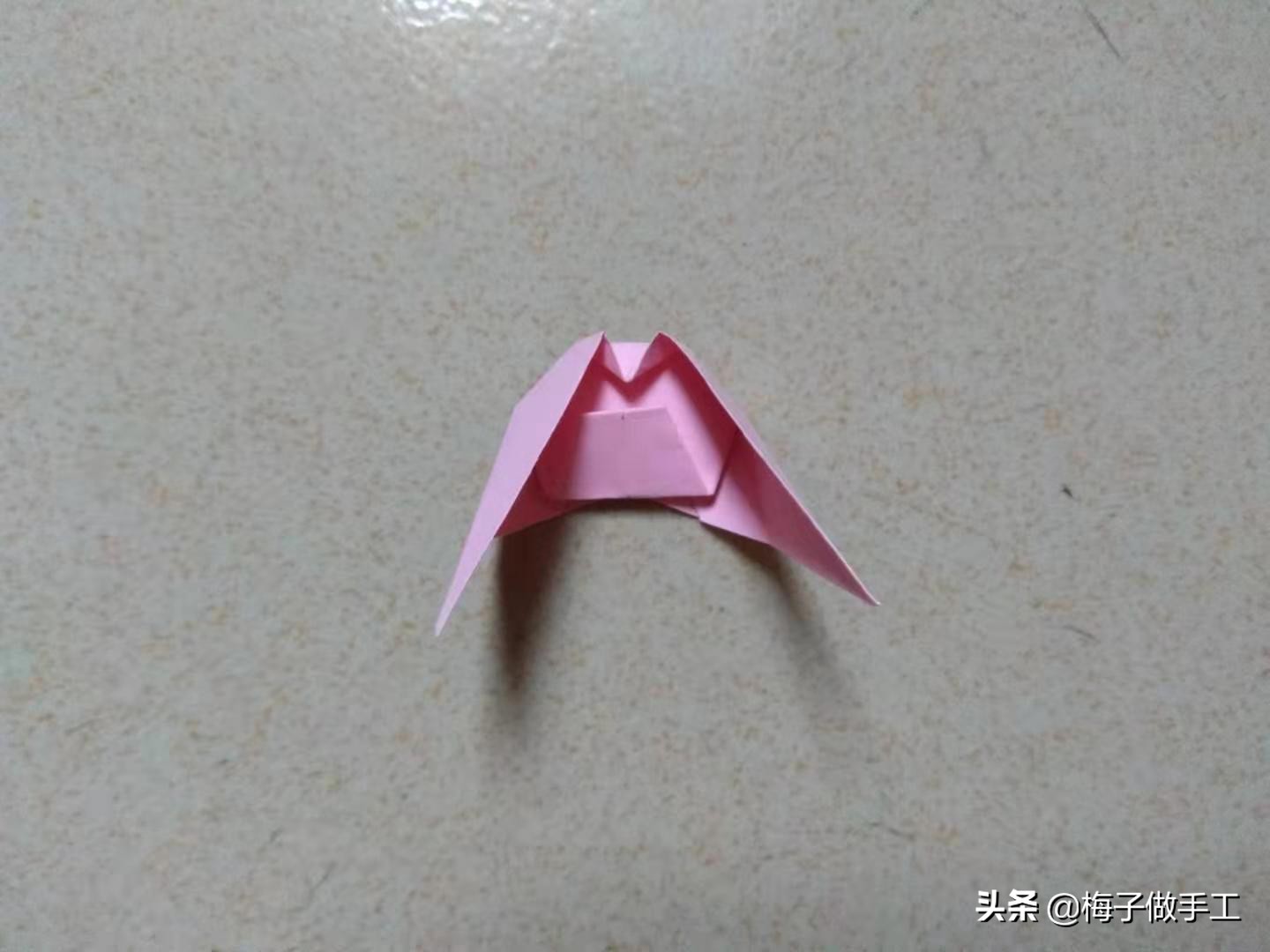 儿童手工折纸教程平底鞋,儿童手工折纸折鞋子