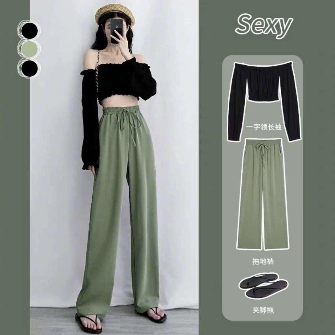 穿来穿去，还是“阔腿裤”最高级，9套显高显瘦搭配，夏天请照穿