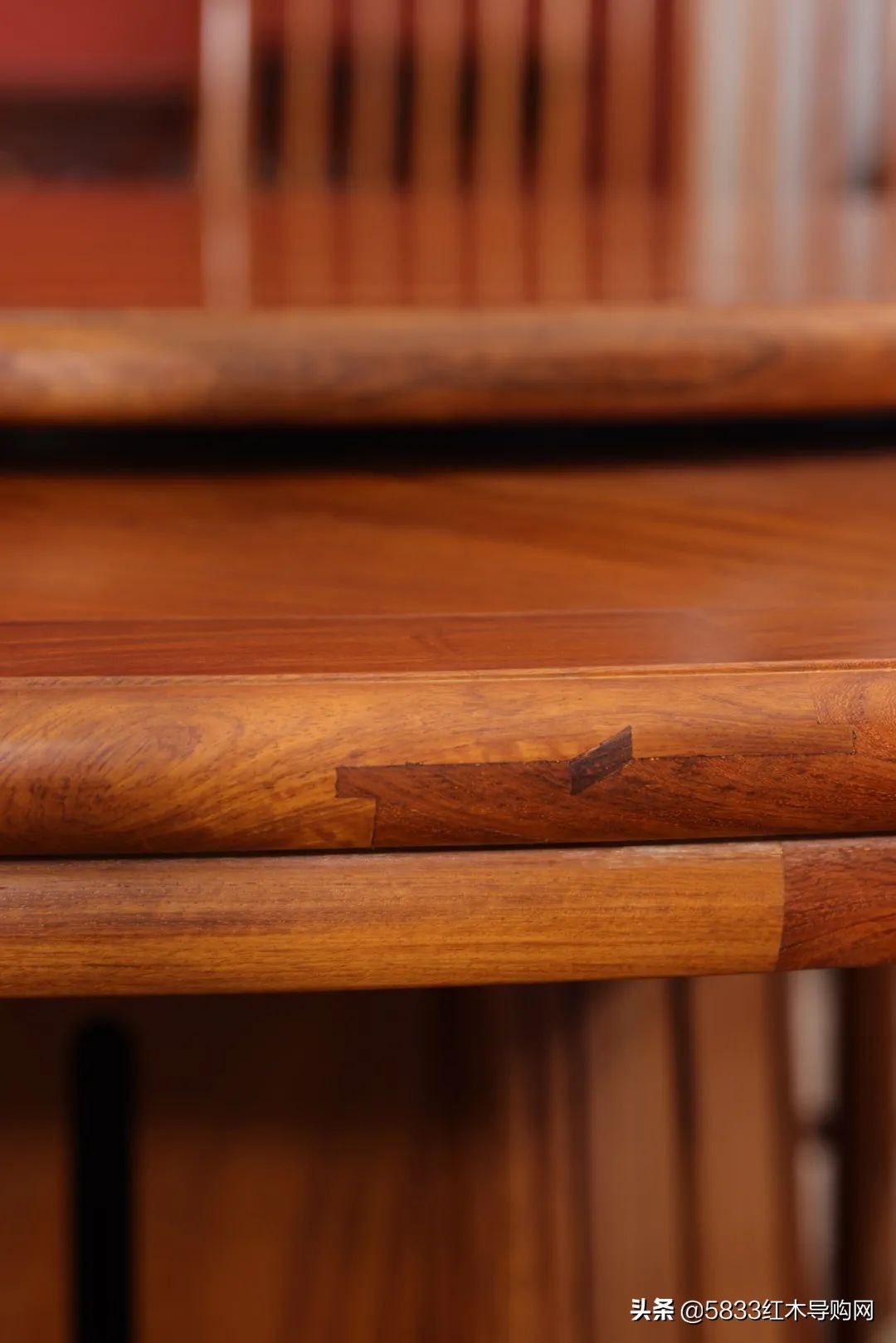 便宜红木新中式圆餐桌,雕花圆形组合中式红木餐桌