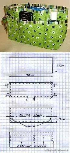 布艺收纳整理包,布艺收纳包制作教程