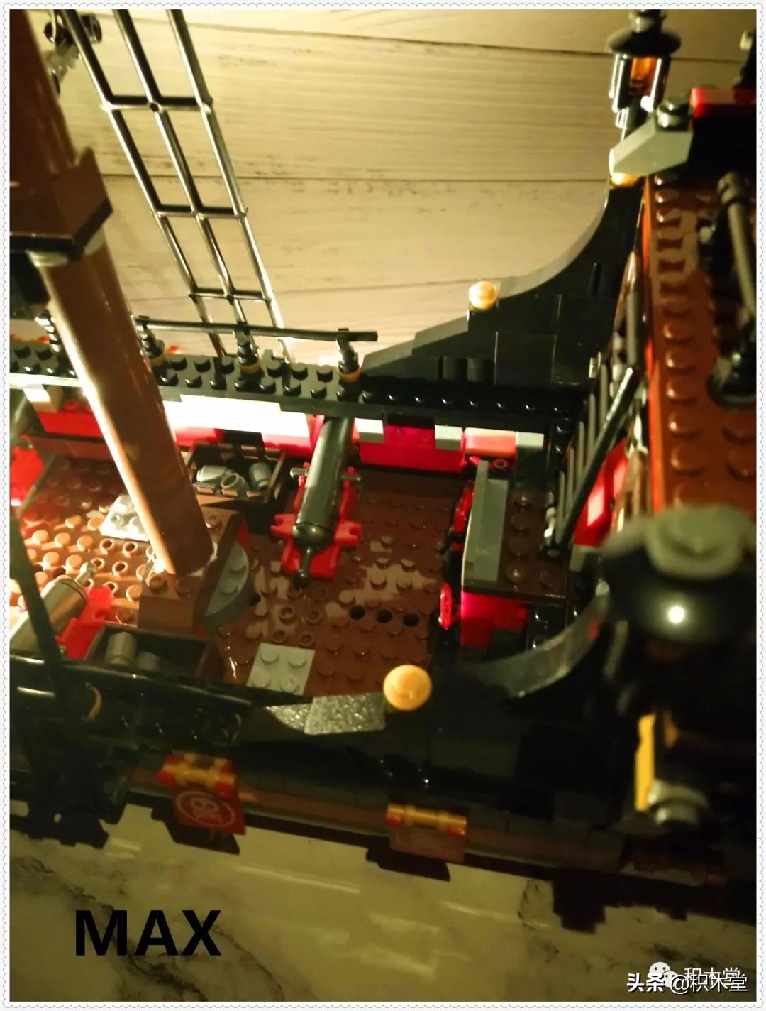 「虚测评」哲高积木QL1801海盗船之骷髅冒险号