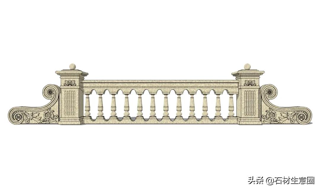 石材栏杆高档,天然石材栏杆样式