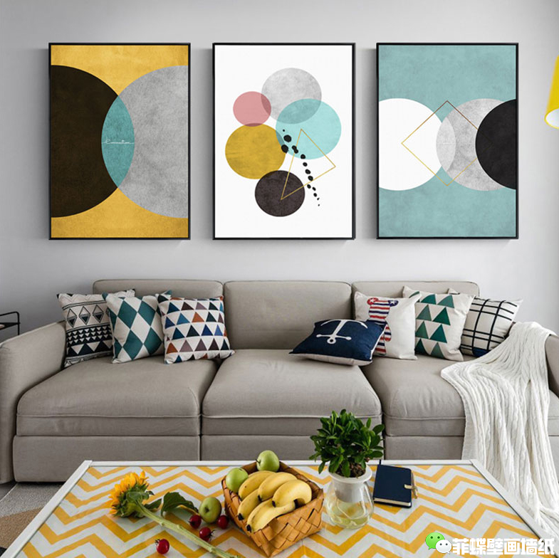 北欧风壁画装饰画,北欧风电表箱装饰画