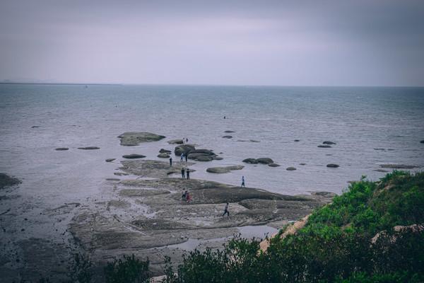 营口团山海洋公园的海蚀地貌,营口海滨国家地质公园