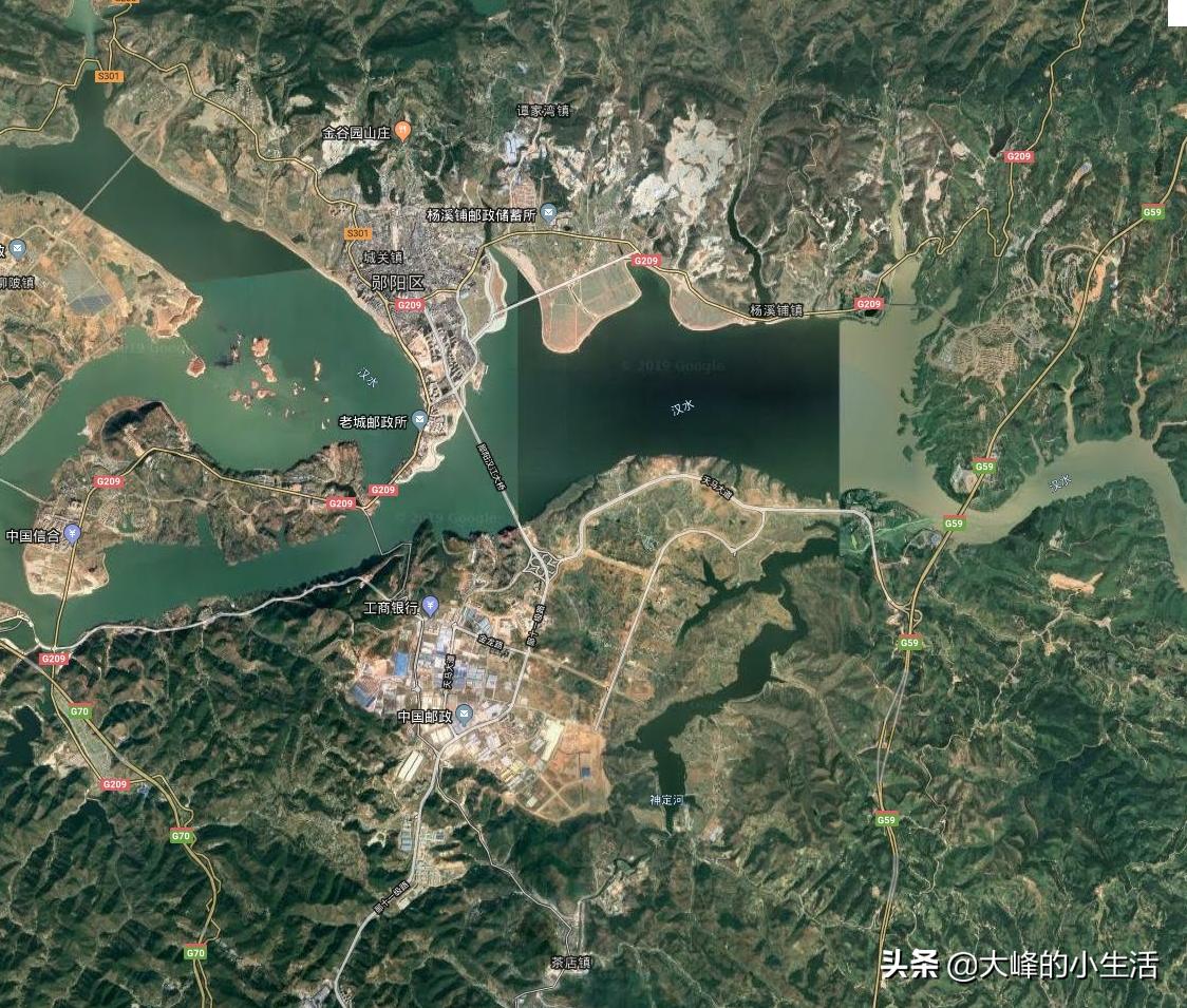 湖北十堰市城市全貌,十堰几个区分布图