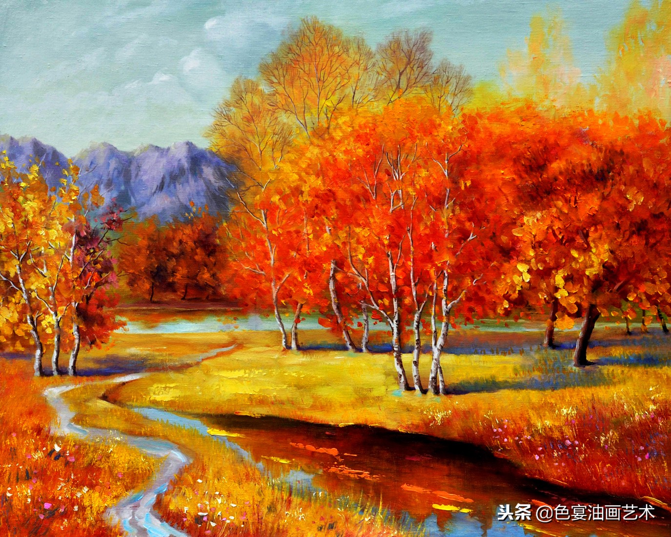 俄罗斯油画大师风景油画教程视频,油画大师油画风景创作教学视频