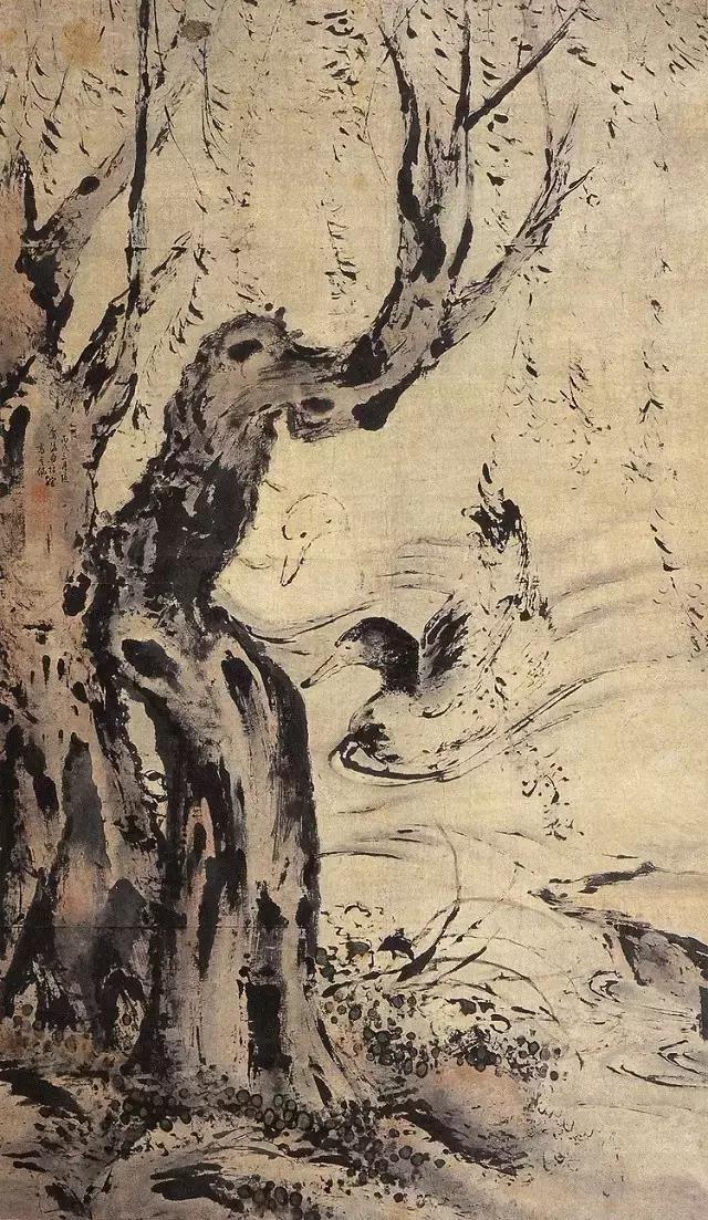 这组花鸟画作品着实让人眼前一亮,这水墨花鸟画太养眼了