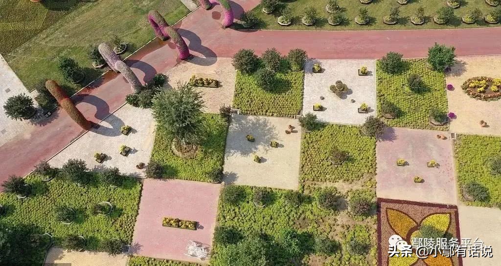 鄢陵花博园导览图,航拍鄢陵县唐韵樱花园