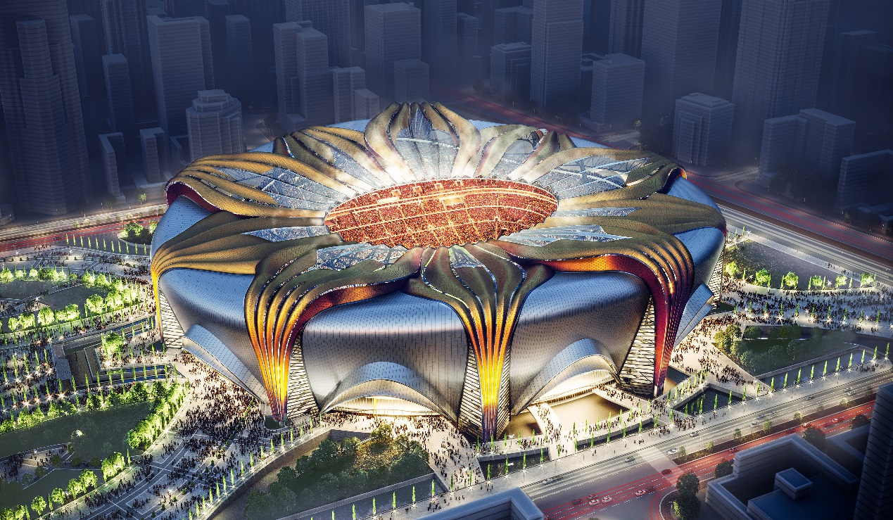 广州恒大足球场建筑设计效果图,恒大新足球场亮相究竟有多惊艳