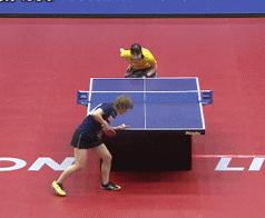 比赛关键时刻,迷惑性勾手上旋球教学