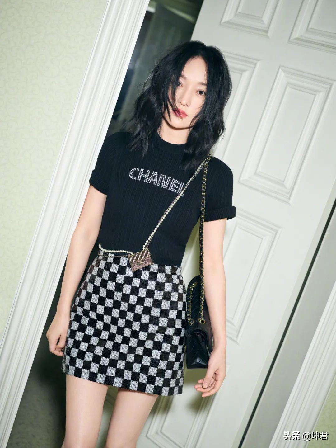 chanel香奈儿新款22bag,chanel香奈儿双c大logo大号机场包