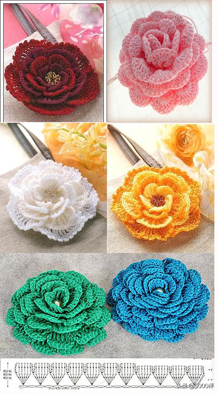 钩织饰品小星星,精品小饰品钩织