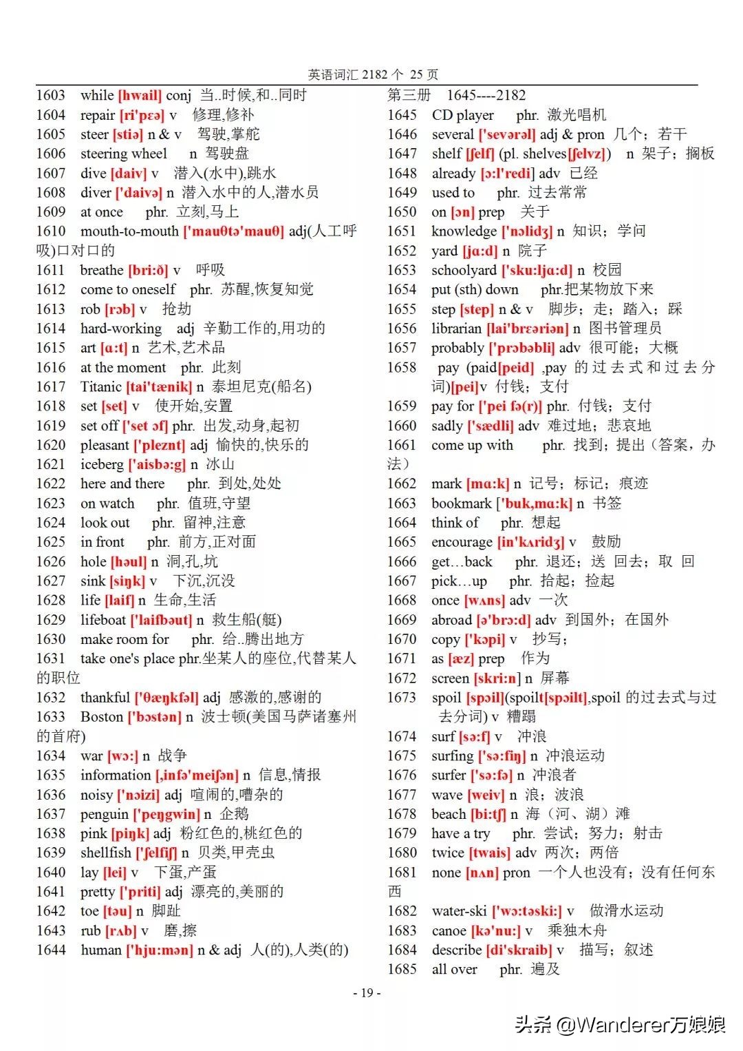初中英语高频词汇2024带音标,初中英语生词积累1000个带音标