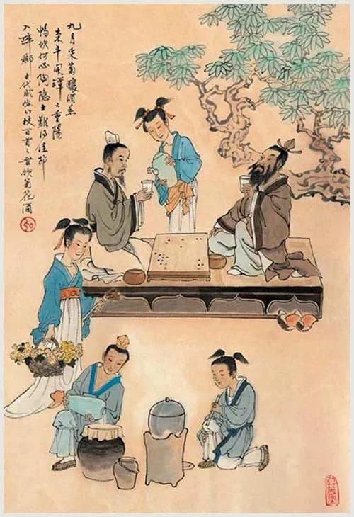 100首诗词100张风俗图太美了,100幅中国古风俗画