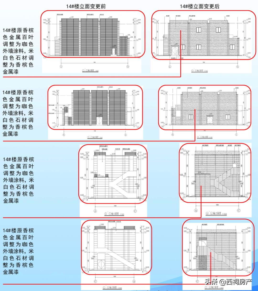 刚刚，河西两盘规划调整，赠送面积少了，外立面“减配”了