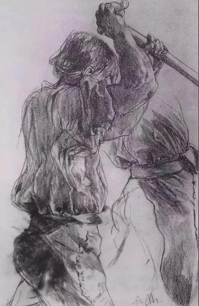 门采尔风景速写高清大图,速写临摹大师作品