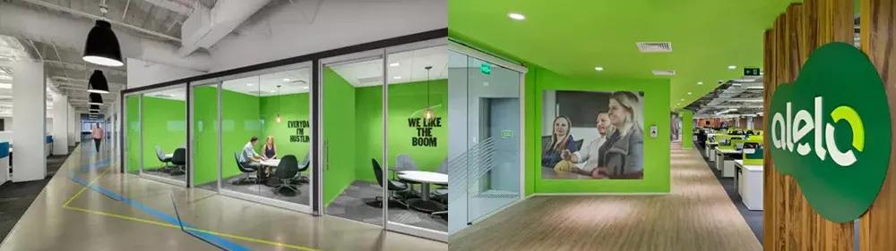 夏日“绿”调丨听说这种色系的办公室，让人不想下班