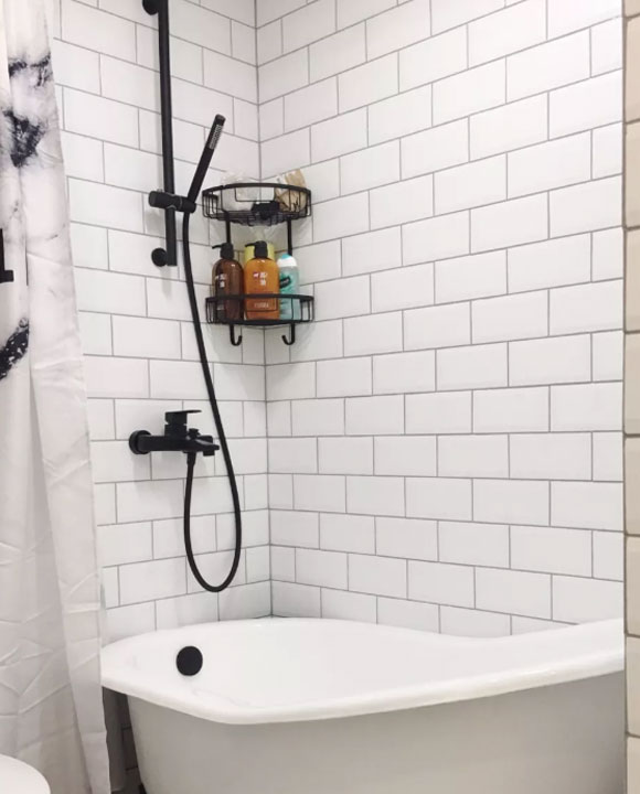 卫生间简易花洒和毛巾架布局,卫生间简易花洒架