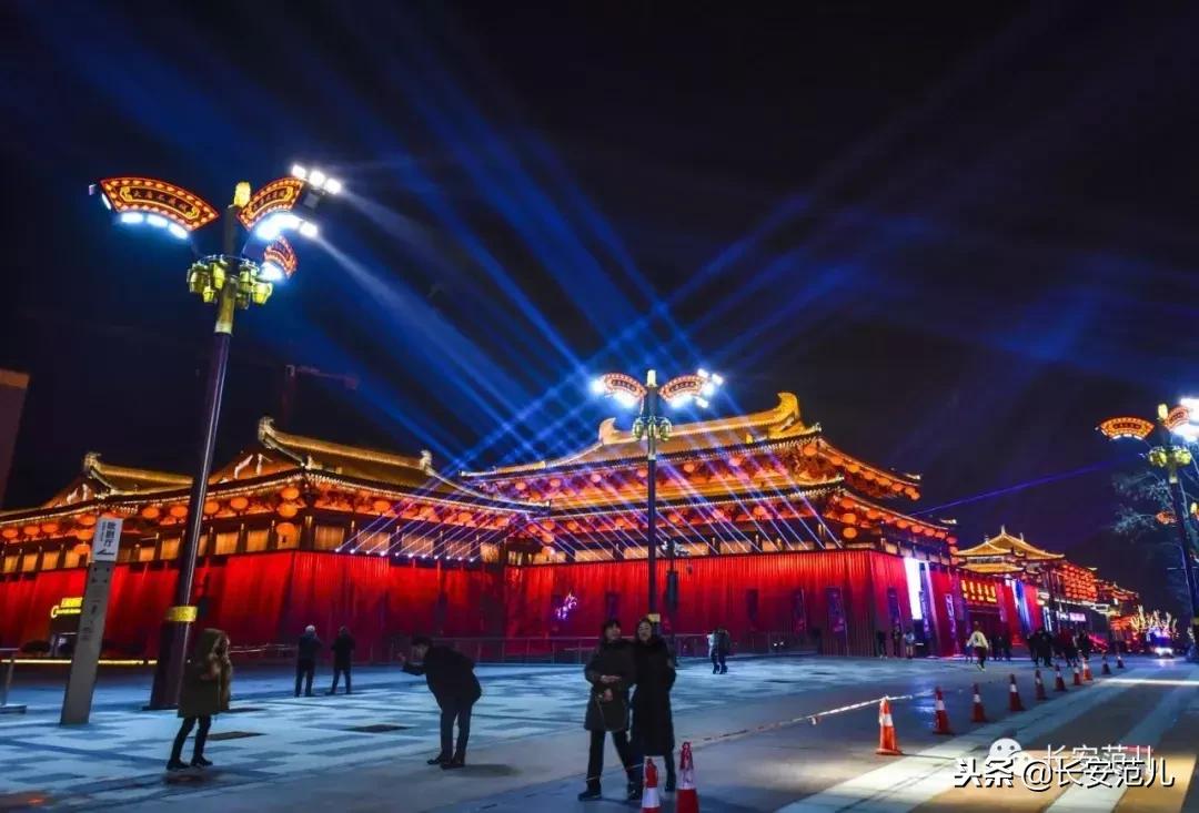 大唐不夜城还原照片,大唐不夜城换装拍摄