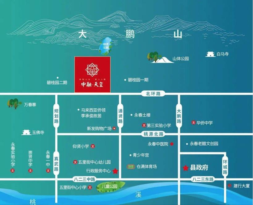永春县城区楼盘分布图,泉州永春县宝龙一期房价多少