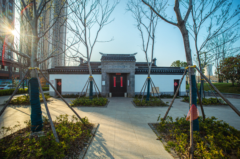 常州戚墅堰运河景观,常州运河公园景观