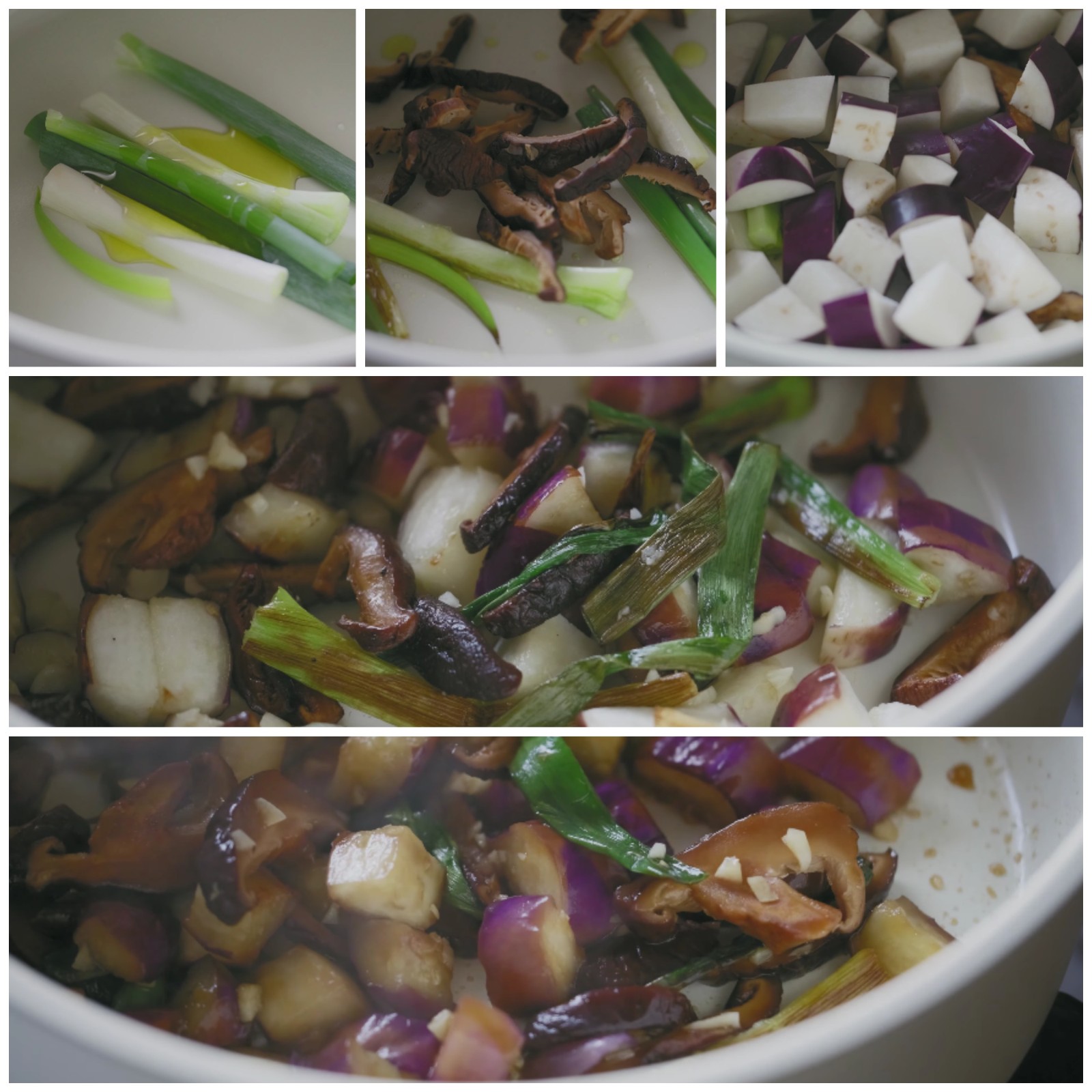 香菇茄子饭,茄子胡萝卜香菇辣椒怎么配家常菜