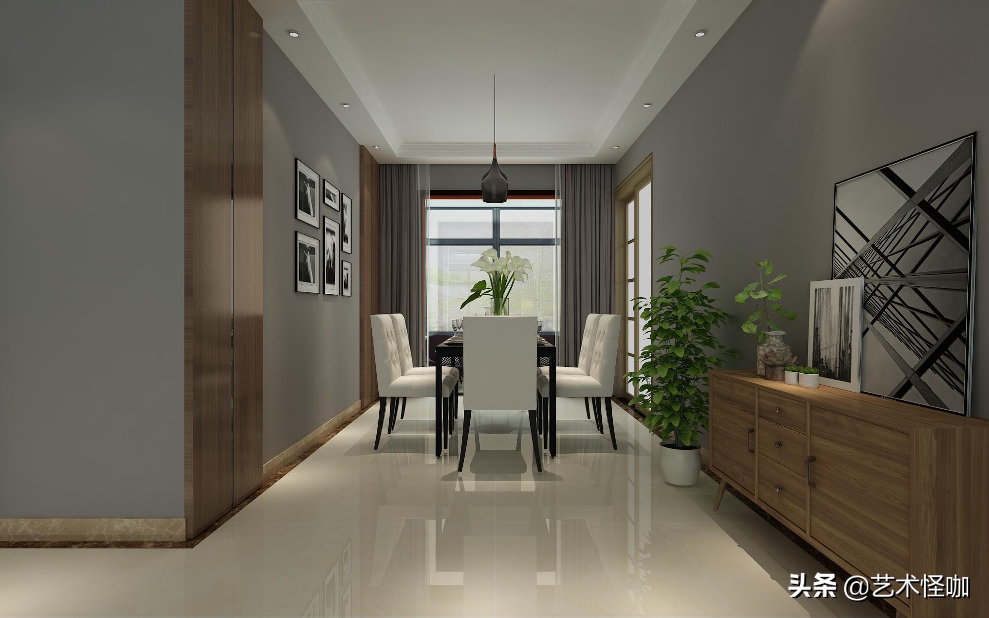 济南银丰玖玺城5期装修风格,济南明湖润庭125平装修效果图