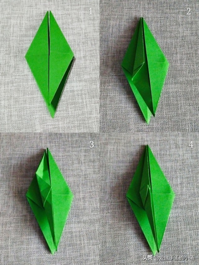 简单又好看的玫瑰花折纸手工,玫瑰花手工折纸教程简单又漂亮