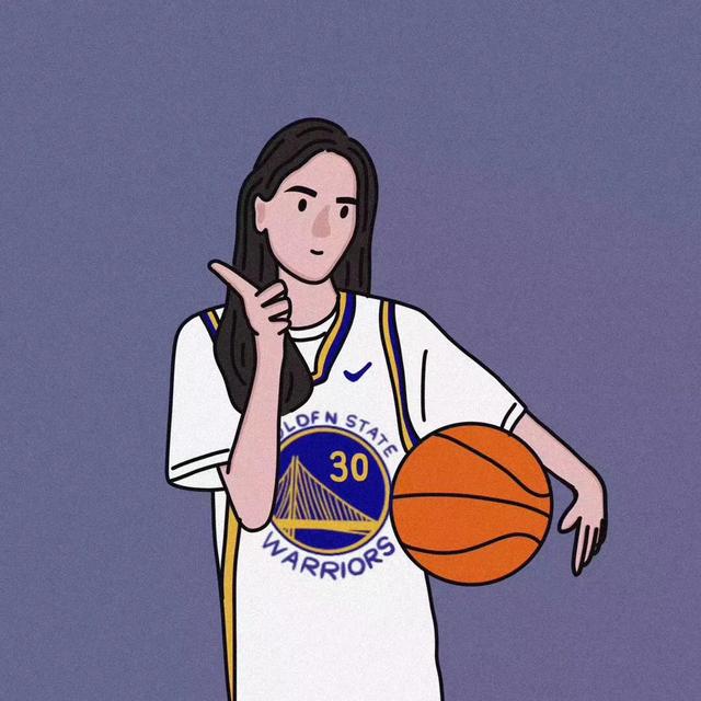 卡通篮球情侣头像,篮球运动员卡通头像