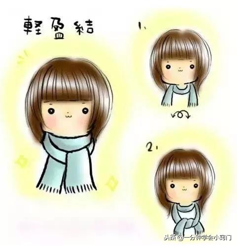 宝宝帽子围巾一体编织教程,最受欢迎的8种围巾系法