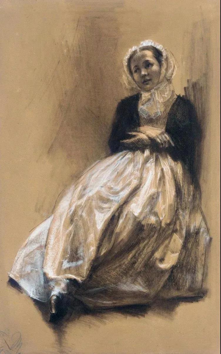 门采尔风景速写高清大图,速写临摹大师作品