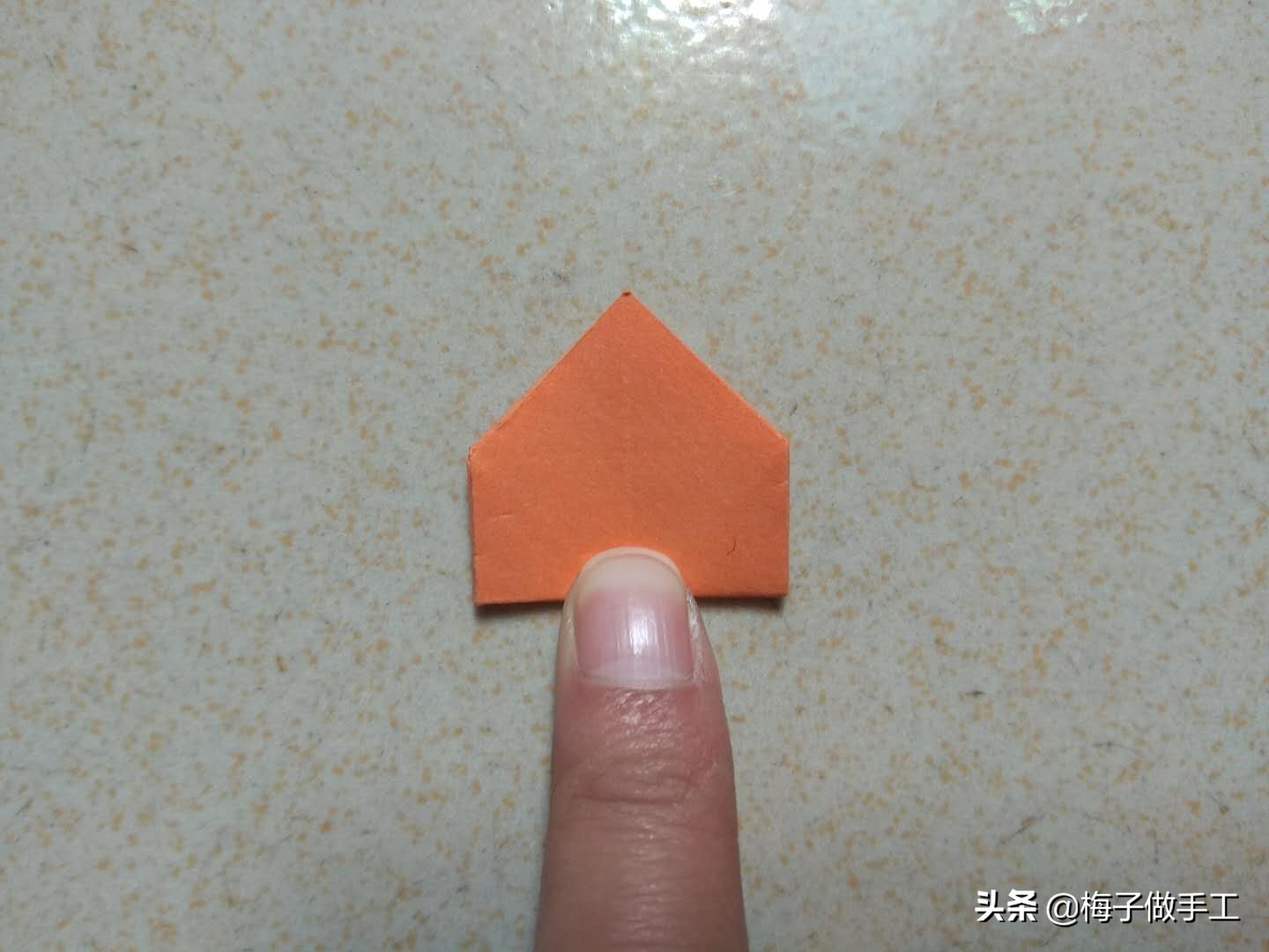 儿童折纸折一个小帽子,折纸手工折帽子